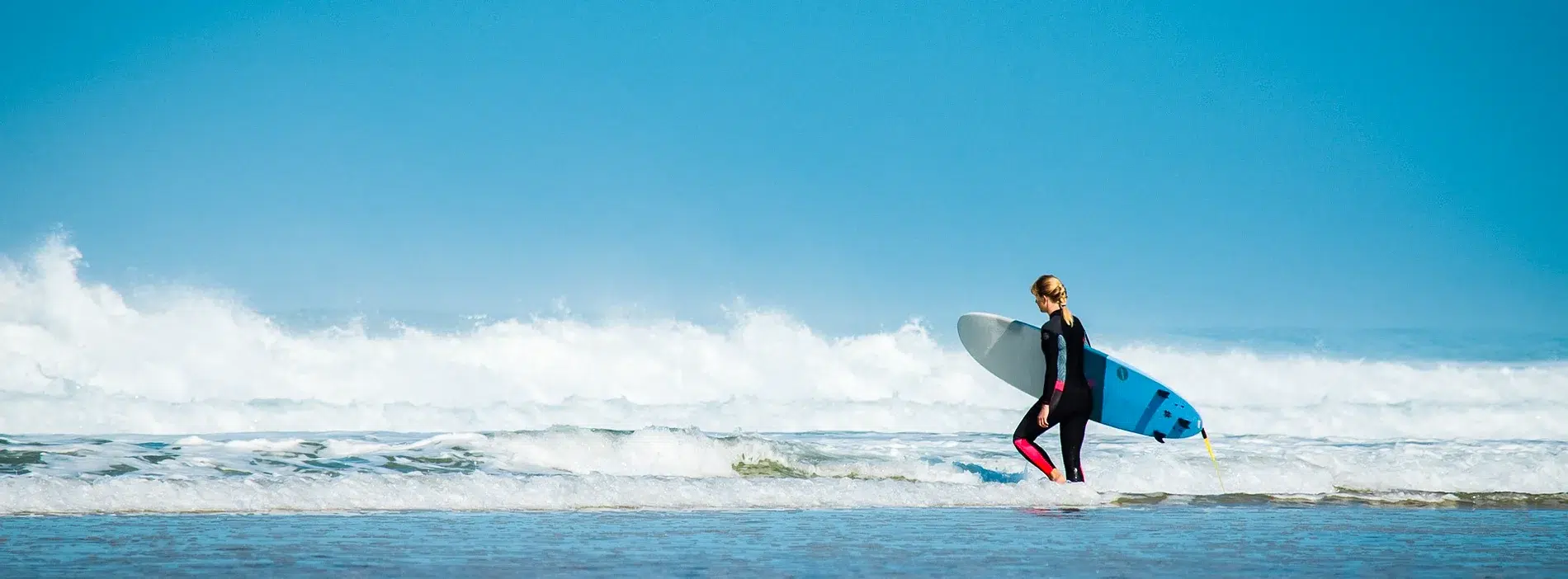 surf femme plage albret